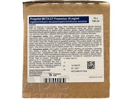 Propofol MCT/LCT Fresenius 10 mg/ml - 10x100 ml