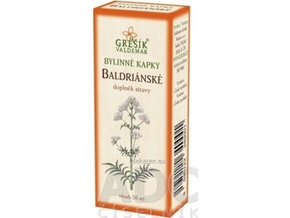 GREŠÍK BYLINNÉ KVAPKY BALDERIÁNSKE - 1x50 ml