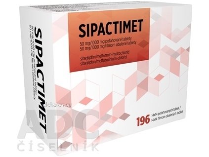 Sipactimet 50 mg/1000 mg - 1x196 ks