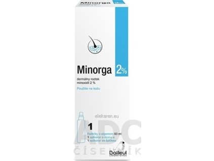 Minorga 2 % dermálny roztok - 1x60 ml