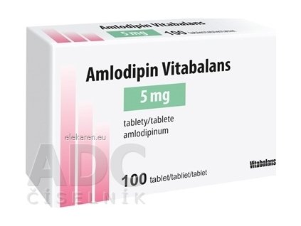 Amlodipin Vitabalans 5 mg tablety - 1x100 ks