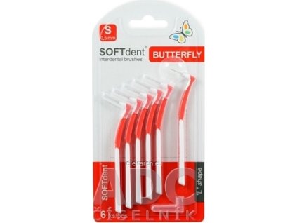 Medzizubné kefky SOFTdent Butterfly S 0,5 mm - 1x6 ks
