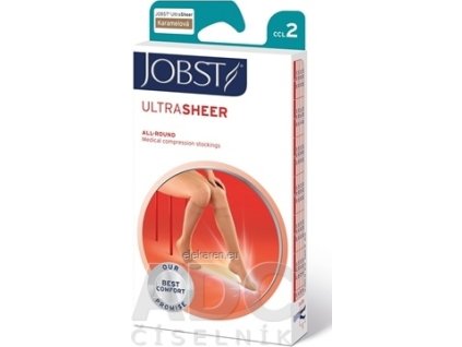 JOBST ULTRA SHEER kompresívne lýtkové pančuchy - II.KT, kratšia d., so zatvorenou špičkou, karamelové, veľ. IV., 1x1 pár