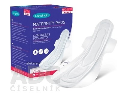 Lansinoh Extra savé popôrodné vložky L - 1x10 ks