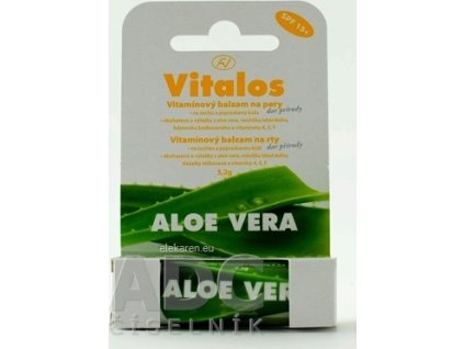 VITALOS Balzam na pery aloe vera SPF 15 - 1x1 ks