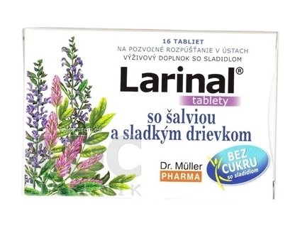 Dr. Müller LARINAL so šalviou a sladkým drievkom - 1x16 ks
