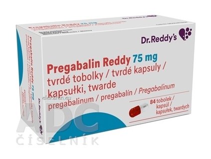 Pregabalin Reddy 75 mg - 1x84 ks