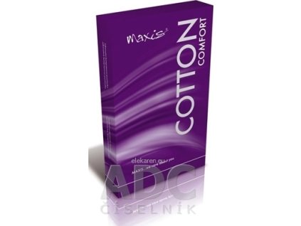 MAXIS COMFORT COTTON STEHENNÉ PANČUCHY - veľkosť 3, (II.KT), normálne, so špicou, s krajkou, bronz, 1x1 pár