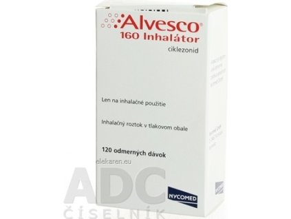 Alvesco 160 Inhalátor - sol inh 160 µg (obal Al tlak.) 1x120 dávok