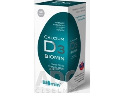 Biomin CALCIUM S VITAMÍNOM D3 - 1x60 ks