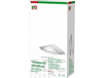 Vliwasorb sensitive Krytie na rany 10x20 cm - 1x10 ks