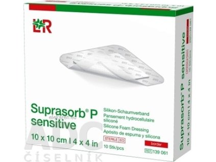 SUPRASORB P SENS.BORDER 10X10CM 10K