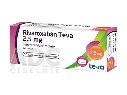 Rivaroxabán Teva 2,5 mg - 56x1 ks