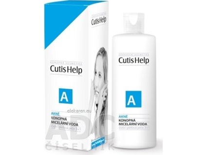 CutisHelp AKNÉ konopná micelárna voda - 1x200 ml