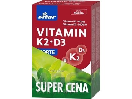 VITAR VITAMIN K2 + D3 FORTE DUOPACK - 1x1 set