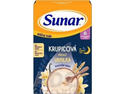 Sunar mliečna KAŠA KRUPICOVÁ Na dobrú noc - 1x210 g
