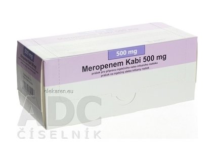 Meropenem Kabi 500 mg - 1x10 lag