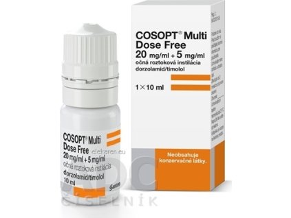 COSOPT Multi Dose Free 20 mg/ml + 5 mg/ml - 1x10 ml