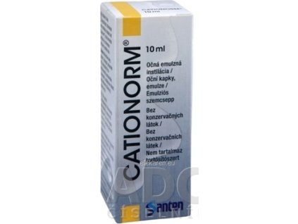 CATIONORM očná emulzná instilácia - 1x10 ml
