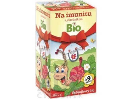 APOTHEKE ROZPRÁVKA Na imunitu s jahodou Bio - bylinný čaj (od ukončeného 9. mesiaca) 20x2 g (40 g)