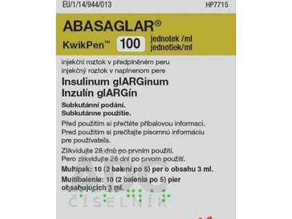 ABASAGLAR 100 jednotiek/ml Kwikpen - 3 ml