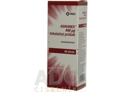 ASMANEX 400 µg - plv inh 1x60 dávok