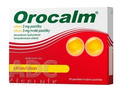Orocalm citrón 3 mg - 1x20 ks