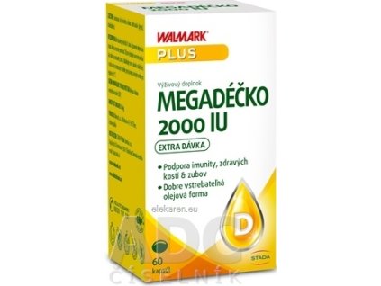 WALMARK Megadéčko 2000 IU - 1x60 ks