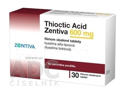 THIOCTIC ACID ZNT TBL FLM 30X600MG