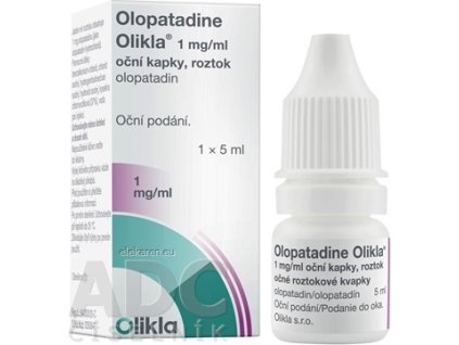 Olopatadine Olikla 1 mg/ml očné roztokové kvapky - 1x5 ml
