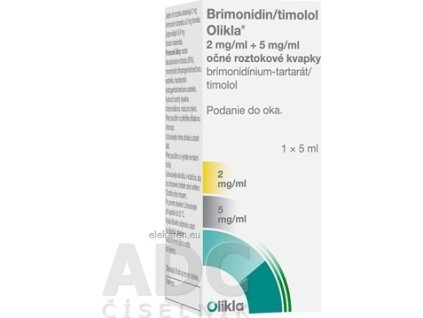 Brimonidin/timolol Olikla 2 mg/ml + 5 mg/ml - 1x5 ml