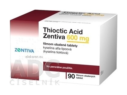 Thioctic Acid Zentiva - 1x90 ks