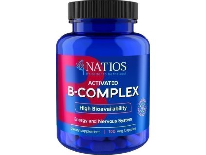 Natios Activated B-Complex - Aktívne formy vitamínov B 100 vegánskych kapsúl