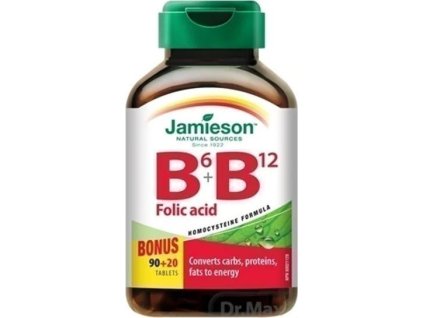 JAMIESON VITAMÍNY B6, B12 A KYSELINA LISTOVÁ