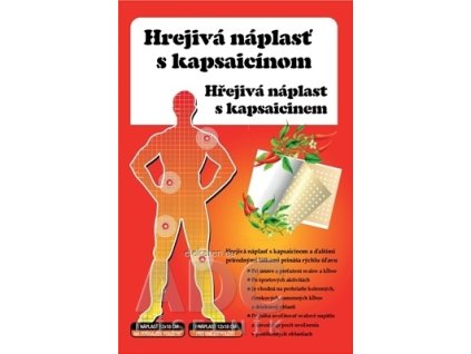 HREJIVÁ Náplasť s kapsaicínom - 1x1 ks