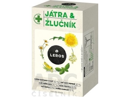 LEROS PEČEŇ A ŽLČNÍK - nálevové vrecká (inov. 2021) 20x1,5 g (30 g)