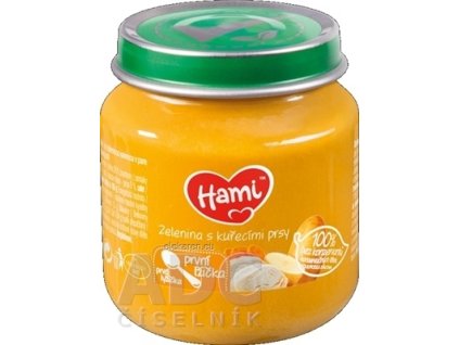 Hami príkrm Zelenina s kuracími prsiami - 1x125 g