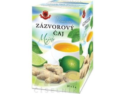 HERBEX Premium ZÁZVOROVÝ ČAJ Mojito - bylinný čaj 20x2 g (40 g)