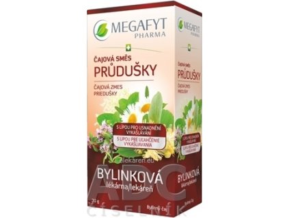 MEGAFYT Bylinková lekáreň Čajová zmes PRIEDUŠKY - bylinný čaj, s lipou, 20x1,5 g (30 g)