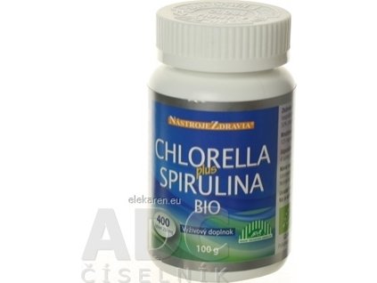 CHLORELLA plus SPIRULINA BIO - 1x400 ks