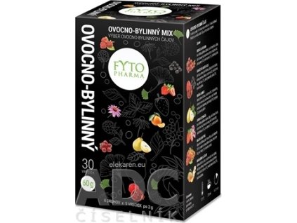 FYTO OVOCNO-BYLINNÝ MIX - 6 druhov po 5 vrecúšok, 30x2 g (60 g)