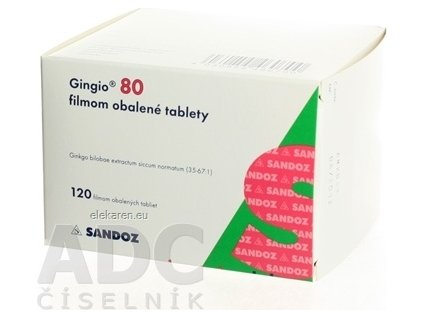 Gingio 80 filmom obalené tablety - 1x120 ks