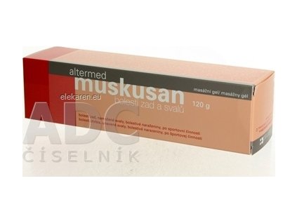 altermed muskusan masážny gél - 1x120 g