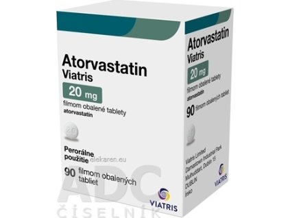 Atorvastatin Viatris 20 mg - 1x90 ks