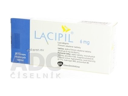LACIPIL 6 mg - 1x28 ks