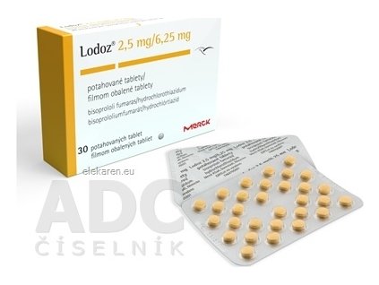 Lodoz 2,5 mg/6,25 mg - 1x30 ks