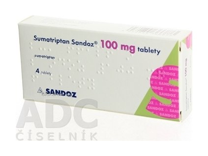 SUMATRIPTAN SANDOZ 100 TBL 4X100MG