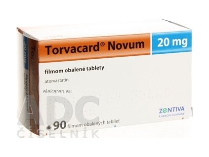 Torvacard Novum 20 mg - 1x90 ks