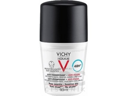 VICHY HOMME DEO ROLL-ON PROTI ŠKVRNÁM 48H - 1x50 ml