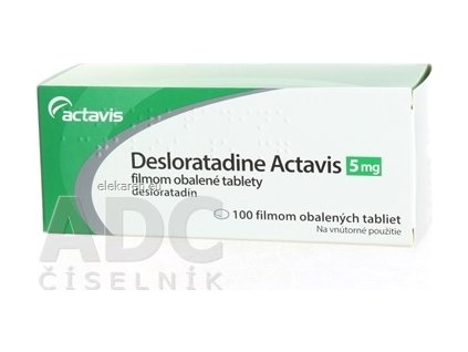 Desloratadine Actavis 5 mg filmom obalené tablety - 1x100 ks
